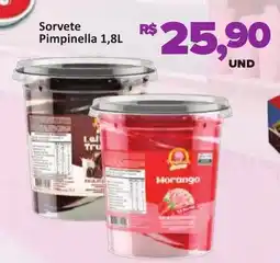 Paulistão Supermercados Sorvete Pimpinella oferta