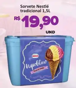 Paulistão Supermercados Sorvete Nestlé tradicional oferta