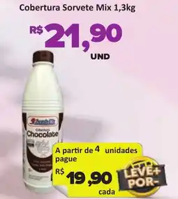 Paulistão Supermercados Cobertura Sorvete Mix oferta