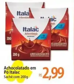 Atacadão Achocolatado em Pó Italac Sachê oferta