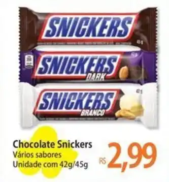 Atacadão Chocolate Snickers oferta