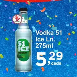 Rossi Supermercado Vodka 51 Ice Ln. oferta