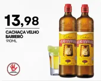 Mercadão Atacadista Cachaça velho barreiró oferta