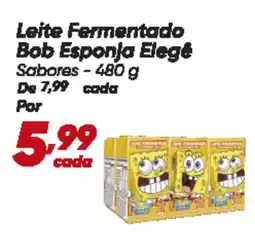 Dia Leite Fermentado Bob Esponja Elegé Sabores oferta