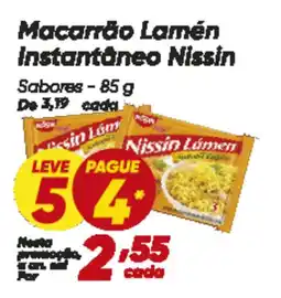 Dia Macarrão Lamén Instantâneo Nissin oferta