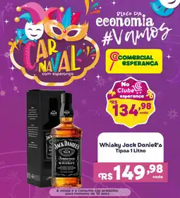 Comercial Esperança Whisky Jack Daniel's Tipos oferta