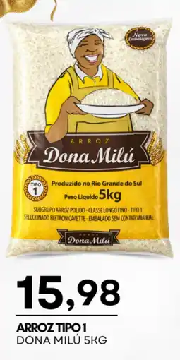Mercadão Atacadista Arroz tipo 1 dona milú oferta