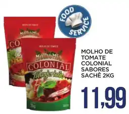 Apoio Mineiro Molho de tomate colonial sabores sachê oferta