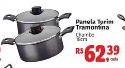 Mix Mateus Panela Turim Tramontina Chumbo 18cm oferta