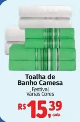 Mix Mateus Toalha de Banho Camesa Festival Várias Cores oferta