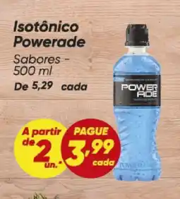 Dia Isotônico Powerade Sabores oferta