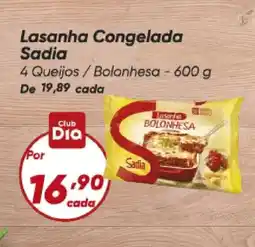 Dia Lasanha Congelada Sadia oferta