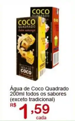 Giga Atacado Água de Coco Quadrado todos os sabores oferta