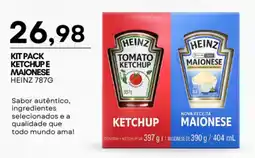 Mercadão Atacadista Kit pack ketchup e maionese heinz oferta