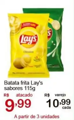 Giga Atacado Batata frita Lay's sabores oferta