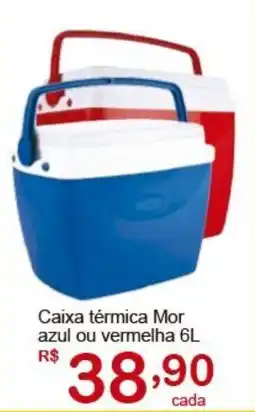 Giga Atacado Caixa térmica Mor azul ou vermelha oferta