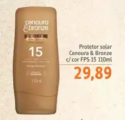Sonda Protetor solar Cenoura & Bronze c/ cor FPS 15 oferta