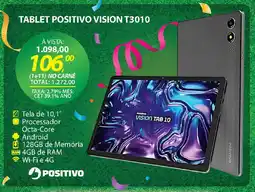 Lojas Cem Tablet positivo vision t3010 oferta