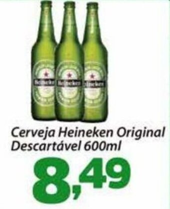 Confiança Supermercados Cerveja Heineken Original Descartavel 600ml oferta