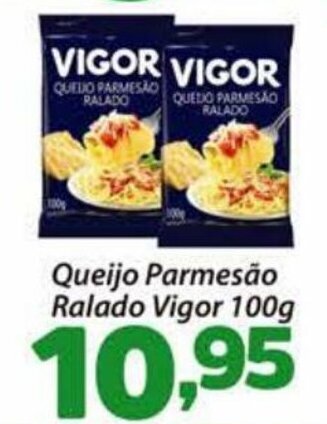 Confiança Supermercados queijo Parmesao Ralado Vigor 100g oferta