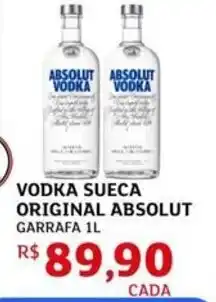 Assaí Atacadista Vodka sueca original absolut garrafa oferta