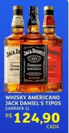 Assaí Atacadista Whisky americano jack daniel's tipos oferta