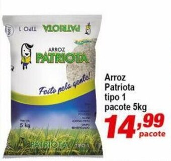 Ricoy Supermercados Arroz Patriota tipo 1 pacote 5kg oferta