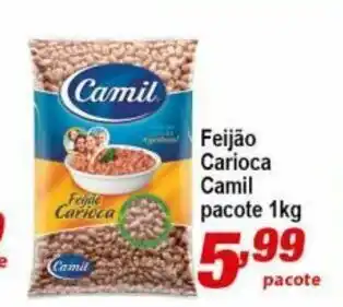 Ricoy Supermercados Feijao Carioca Camil pacote 1kg oferta