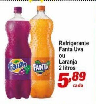 Ricoy Supermercados Refrigerante Fanta Uva ou Laranja 2L oferta