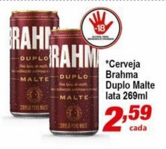Ricoy Supermercados Cerveja Brahma Duplo Malte Lata 269ml oferta