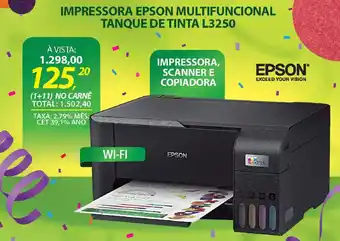 Impressora epson multifuncional tanque de tinta l3250