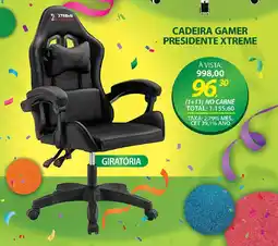 Lojas Cem Cadeira gamer presidente xtreme oferta