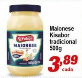 Ricoy Supermercados Maionese Kisabor Tradicional 500g oferta