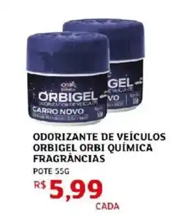 Assaí Atacadista Odorizante de veículos orbigel orbi química fragrâncias oferta
