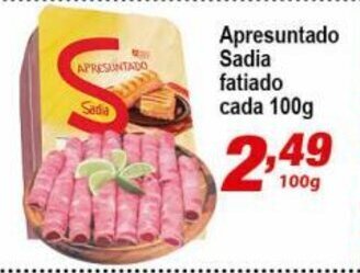 Ricoy Supermercados Apresuntado Sadia fatiado cada 100g oferta
