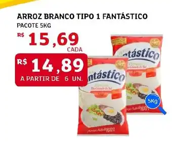 Arroz branco tipo 1 fantástico