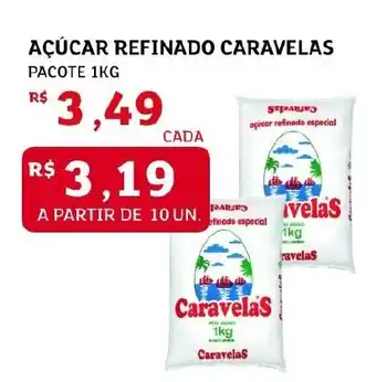 Açúcar refinado caravelas