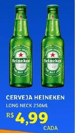 Assaí Atacadista Cerveja heineken long neck oferta