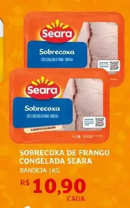 Assaí Atacadista Sobrecoxa de frango congelada seara bandeja oferta