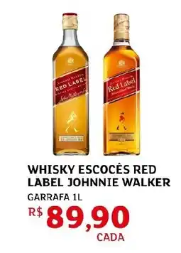 Assaí Atacadista Whisky escocês red label johnnie walker garrafa oferta
