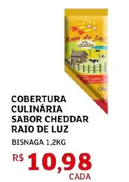 Assaí Atacadista Cobertura culinária sabor cheddar raio de luz oferta
