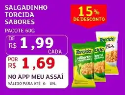Assaí Atacadista Salgadinho torcida sabores oferta