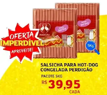 Assaí Atacadista Salsicha para hot-dog congelada perdigão oferta