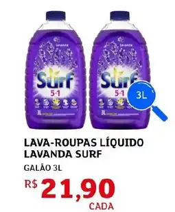 Assaí Atacadista Lava-roupas líquido lavanda surf oferta