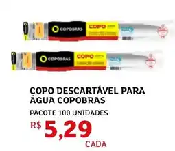 Assaí Atacadista Copo descartável para água copobras oferta