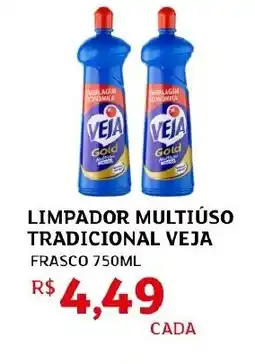 Assaí Atacadista Limpador multiúso tradicional veja frasco oferta