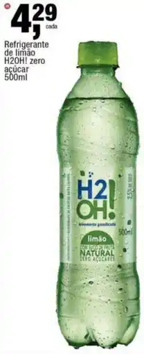 Frangolândia Refrigerante de limão H2OH! zero açúcar oferta