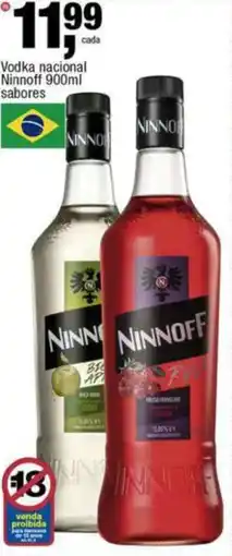 Frangolândia Vodka nacional Ninnoff sabores oferta