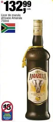 Frangolândia Licor de marula africano Amarula oferta