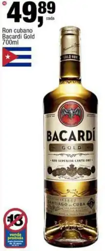 Frangolândia Ron cubano Bacardi Gold oferta